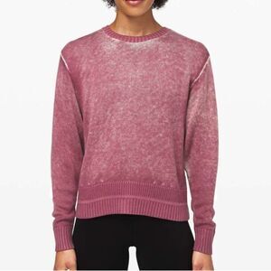 Lululemon Hazy Day Sweater Plumful / Pink Bliss S/M